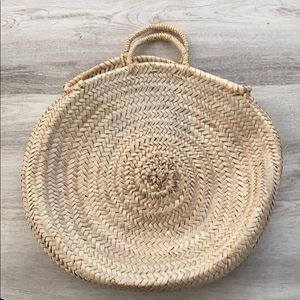 Straw Round Tote Bag